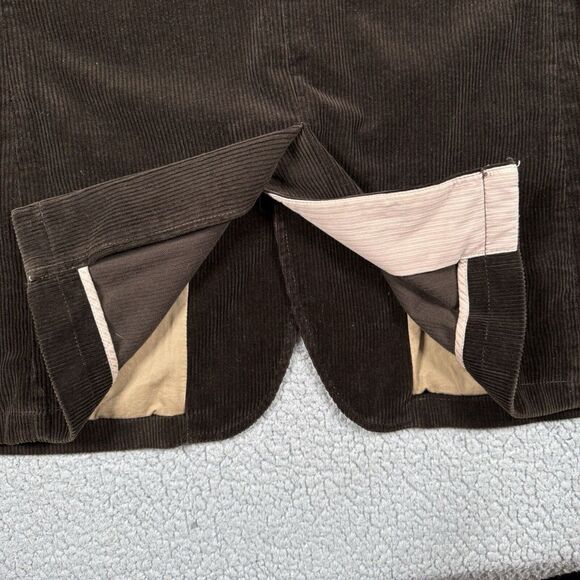 J Crew Blazer Mens XL Chocolate Brown Vintage Cord Sport Coat Elbow Patch - Picture 16 of 16